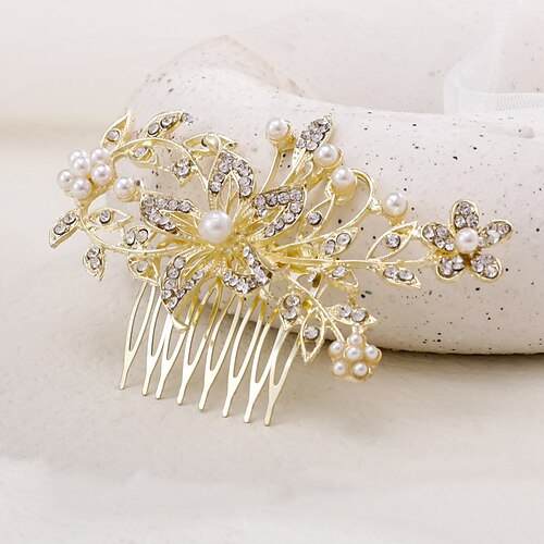 Hair Combs Hair Accessory Imitation Pearl Rhinestone Wedding Party / Evening Wedding With Rhinestone Headpiece Headwear
Hair Combs Hair Accessory Imitation Pearl Rhinestone Wedding Party / Evening Wedding With Rhinestone Headpiece Headwear