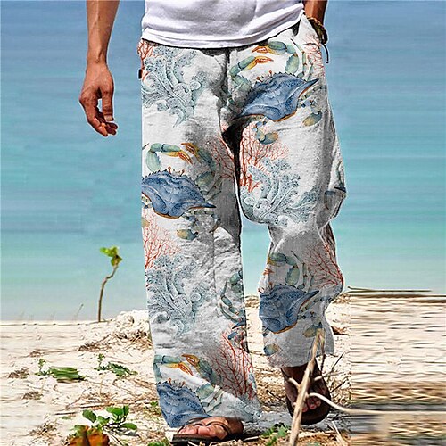 Men's Trousers Beach Pants Pocket Drawstring Elastic Waist Animal Graphic Prints Comfort Breathable Casual Daily Holiday Streetwear Designer Blue / Elasticity
Men's Trousers Beach Pants Pocket Drawstring Elastic Waist Animal Graphic Prints Comfort Breathable Casual Daily Holiday Streetwear Designer Blue / Elasticity