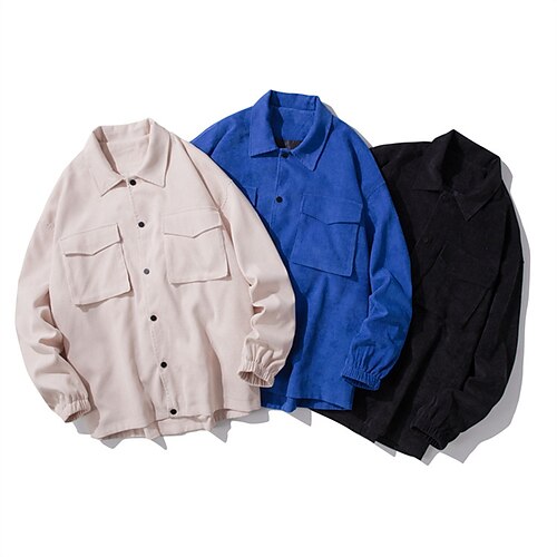 Men's Winter Jacket Winter Coat Casual Jacket Warm Street Daily Holiday Single Breasted Turndown Streetwear Stylish Casual Jacket Outerwear Pure Color Pocket Blue Beige Black / Fall / Long Sleeve
Men's Winter Jacket Winter Coat Casual Jacket Warm Street Daily Holiday Single Breasted Turndown Streetwear Stylish Casual Jacket Outerwear Pure Color Pocket Blue Beige Black / Fall / Long Sleeve
