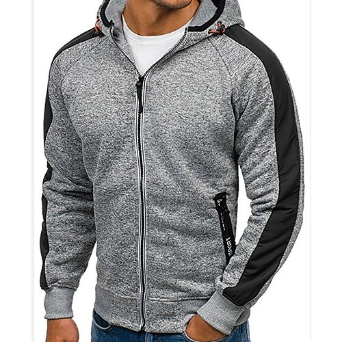 Men's Full Zip Hoodie Jacket Hooded Solid Color Zipper Pocket Daily Holiday Going out non-printing Streetwear Casual Hoodies Sweatshirts Long Sleeve Light Grey
Men's Full Zip Hoodie Jacket Hooded Solid Color Zipper Pocket Daily Holiday Going out non-printing Streetwear Casual Hoodies Sweatshirts Long Sleeve Light Grey