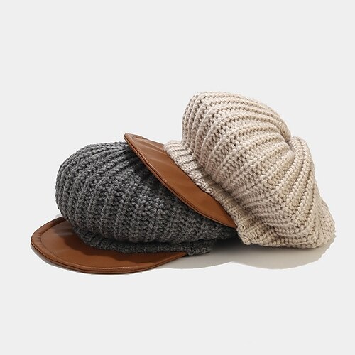 Winter Hats for Women Knitted Solid Simple Hat Girls Autumn Female Caps Warmer Artist Painter's Bonnet Ladies Casual Cap
Winter Hats for Women Knitted Solid Simple Hat Girls Autumn Female Caps Warmer Artist Painter's Bonnet Ladies Casual Cap