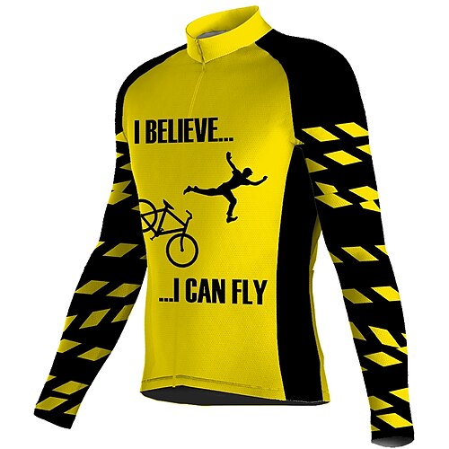 21Grams Men's Cycling Jersey Long Sleeve Bike Top with 3 Rear Pockets Mountain Bike MTB Road Bike Cycling Breathable Quick Dry Moisture Wicking Reflective Strips Yellow Geometic Polyester Spandex
21Grams Men's Cycling Jersey Long Sleeve Bike Top with 3 Rear Pockets Mountain Bike MTB Road Bike Cycling Breathable Quick Dry Moisture Wicking Reflective Strips Yellow Geometic Polyester Spandex
