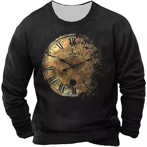 Men's Unisex Sweatshirt Pullover Navy Blue Black Crew Neck Graphic Prints Clock Print Daily Sports Holiday 3D Print Streetwear Designer Casual Spring & Fall Clothing Apparel Hoodies Sweatshirts
Men's Unisex Sweatshirt Pullover Navy Blue Black Crew Neck Graphic Prints Clock Print Daily Sports Holiday 3D Print Streetwear Designer Casual Spring & Fall Clothing Apparel Hoodies Sweatshirts