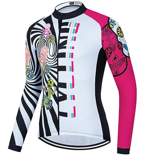 21Grams Men's Cycling Jersey Long Sleeve Bike Top with 3 Rear Pockets Mountain Bike MTB Road Bike Cycling Breathable Quick Dry Moisture Wicking Reflective Strips White Floral Botanical Polyester
21Grams Men's Cycling Jersey Long Sleeve Bike Top with 3 Rear Pockets Mountain Bike MTB Road Bike Cycling Breathable Quick Dry Moisture Wicking Reflective Strips White Floral Botanical Polyester