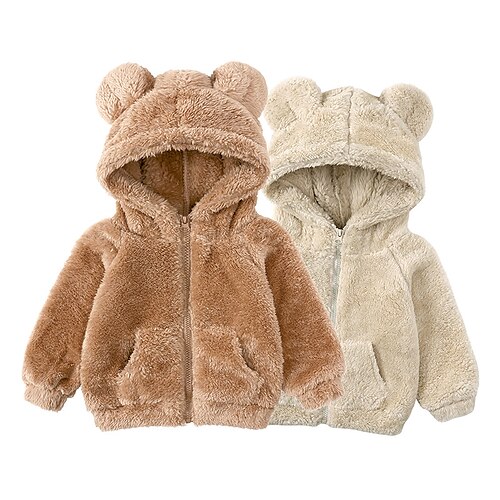 Kids Girls' Coat Outerwear Plain Long Sleeve Coat Daily Cotton Active Brown Beige Winter Fall 2-6 Years
Kids Girls' Coat Outerwear Plain Long Sleeve Coat Daily Cotton Active Brown Beige Winter Fall 2-6 Years