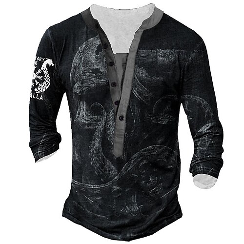 Men's T shirt Tee Henley Shirt Tee Graphic Animal Henley Black 3D Print Plus Size Outdoor Daily Long Sleeve Button-Down Print Clothing Apparel Basic Designer Classic Comfortable / Sports
Men's T shirt Tee Henley Shirt Tee Graphic Animal Henley Black 3D Print Plus Size Outdoor Daily Long Sleeve Button-Down Print Clothing Apparel Basic Designer Classic Comfortable / Sports