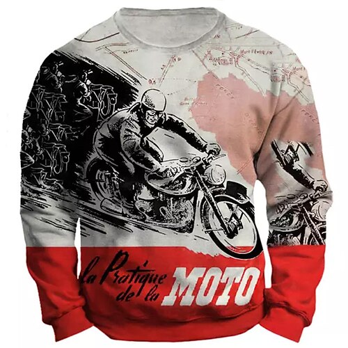 Men's Unisex Sweatshirt Pullover Graphic Prints Motorcycle Print Daily Sports Holiday 3D Print Streetwear Designer Casual Clothing Apparel Hoodies Sweatshirts Long Sleeve Red
Men's Unisex Sweatshirt Pullover Graphic Prints Motorcycle Print Daily Sports Holiday 3D Print Streetwear Designer Casual Clothing Apparel Hoodies Sweatshirts Long Sleeve Red