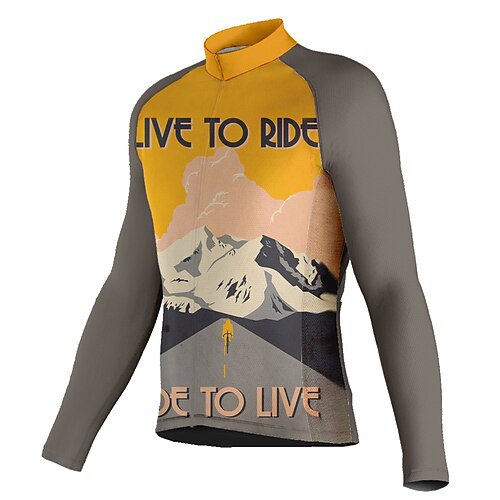 21Grams Men's Cycling Jersey Long Sleeve Bike Top with 3 Rear Pockets Mountain Bike MTB Road Bike Cycling Breathable Quick Dry Moisture Wicking Reflective Strips Yellow Graphic Polyester Spandex
21Grams Men's Cycling Jersey Long Sleeve Bike Top with 3 Rear Pockets Mountain Bike MTB Road Bike Cycling Breathable Quick Dry Moisture Wicking Reflective Strips Yellow Graphic Polyester Spandex