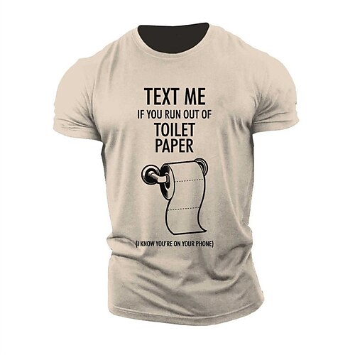 Men's Unisex T shirt Tee Letter Graphic Prints Crew Neck Khaki Hot Stamping Outdoor Street Short Sleeve Print Clothing Apparel Sports Designer Casual Big and Tall / Summer / Summer
Men's Unisex T shirt Tee Letter Graphic Prints Crew Neck Khaki Hot Stamping Outdoor Street Short Sleeve Print Clothing Apparel Sports Designer Casual Big and Tall / Summer / Summer