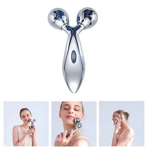 

3D Face lift Roller Massager Massage Instrument 360 Rotate Roller Massager Y Shape for Skin Care Tools Anti-stress Relaxation Tool