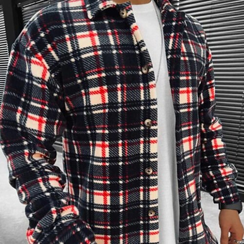 Men's Flannel Shirt Shirt Jacket Shacket Shirt Plaid / Check Turndown Red Casual Daily Long Sleeve Button-Down Clothing Apparel Basic Fashion Streetwear Breathable
Men's Flannel Shirt Shirt Jacket Shacket Shirt Plaid / Check Turndown Red Casual Daily Long Sleeve Button-Down Clothing Apparel Basic Fashion Streetwear Breathable