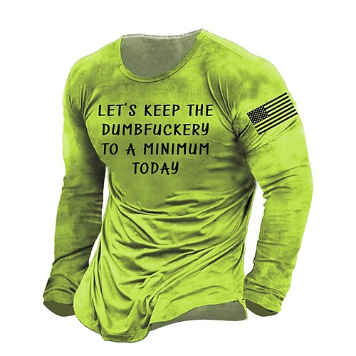 Men's Unisex T shirt Tee Letter Graphic Prints Crew Neck Green 3D Print Outdoor Street Long Sleeve Print Clothing Apparel Basic Vintage Sports Designer
Men's Unisex T shirt Tee Letter Graphic Prints Crew Neck Green 3D Print Outdoor Street Long Sleeve Print Clothing Apparel Basic Vintage Sports Designer
