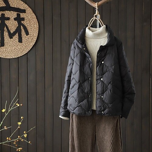 Women's Winter Jacket Winter Coat Parka Warm Comfortable Outdoor Casual Daily Wear Casual Daily Pocket Single Breasted Turndown Modern Comfortable Street Style Solid Color Regular Fit Outerwear Long
Women's Winter Jacket Winter Coat Parka Warm Comfortable Outdoor Casual Daily Wear Casual Daily Pocket Single Breasted Turndown Modern Comfortable Street Style Solid Color Regular Fit Outerwear Long