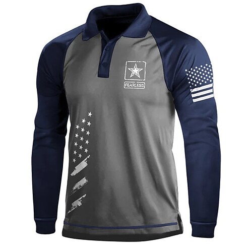 Men's Collar Polo Shirt Golf Shirt National Flag Turndown Red Navy Blue 3D Print Outdoor Street Long Sleeve Button-Down Print Clothing Apparel Fashion Designer Casual Breathable
Men's Collar Polo Shirt Golf Shirt National Flag Turndown Red Navy Blue 3D Print Outdoor Street Long Sleeve Button-Down Print Clothing Apparel Fashion Designer Casual Breathable
