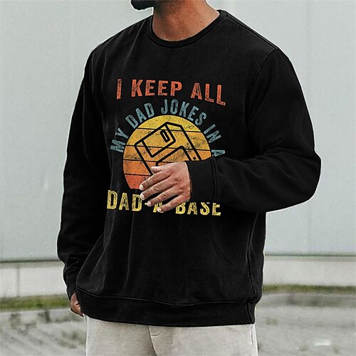 Men's Sweatshirt Pullover Black Crew Neck Graphic Letter Print Sports & Outdoor Streetwear Designer Casual Big and Tall Winter Fall Clothing Apparel Hoodies Sweatshirts Long Sleeve / Spring
Men's Sweatshirt Pullover Black Crew Neck Graphic Letter Print Sports & Outdoor Streetwear Designer Casual Big and Tall Winter Fall Clothing Apparel Hoodies Sweatshirts Long Sleeve / Spring