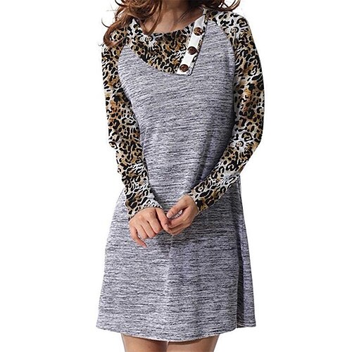 Women's Casual Dress Sweatshirt Dress Short Mini Dress Gray Long Sleeve Print Patchwork Print Fall Winter Crew Neck Fashion Casual Loose Fit 2022 S M L XL
Women's Casual Dress Sweatshirt Dress Short Mini Dress Gray Long Sleeve Print Patchwork Print Fall Winter Crew Neck Fashion Casual Loose Fit 2022 S M L XL