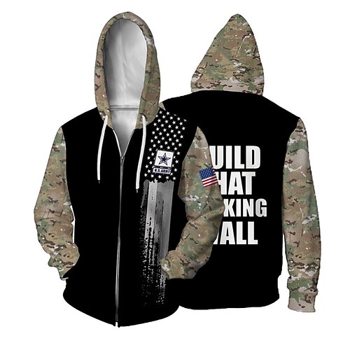 Hombre Unisexo Sudadera con capucha y cremallera completa Chaqueta Negro Con Capucha Bloque de color Color Camuflaje Estampados Cremallera Estampado Deporte Diario Deportes Impresión 3D Ropa de calle
Hombre Unisexo Sudadera con capucha y cremallera completa Chaqueta Negro Con Capucha Bloque de color Color Camuflaje Estampados Cremallera Estampado Deporte Diario Deportes Impresión 3D Ropa de calle