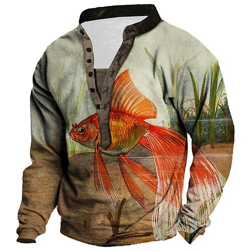 Men's Unisex Sweatshirt Pullover Graphic Prints Fish Print Casual Daily Sports 3D Print Designer Casual Hoodies Sweatshirts Brown
Men's Unisex Sweatshirt Pullover Graphic Prints Fish Print Casual Daily Sports 3D Print Designer Casual Hoodies Sweatshirts Brown