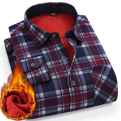 Men's Dress Shirt Flannel Shirt Plaid Shirt Plaid / Check Turndown A B C D E Print Work Casual Long Sleeve Color Block Button-Down Clothing Apparel Fashion Business Elegant Formal
Men's Dress Shirt Flannel Shirt Plaid Shirt Plaid / Check Turndown A B C D E Print Work Casual Long Sleeve Color Block Button-Down Clothing Apparel Fashion Business Elegant Formal