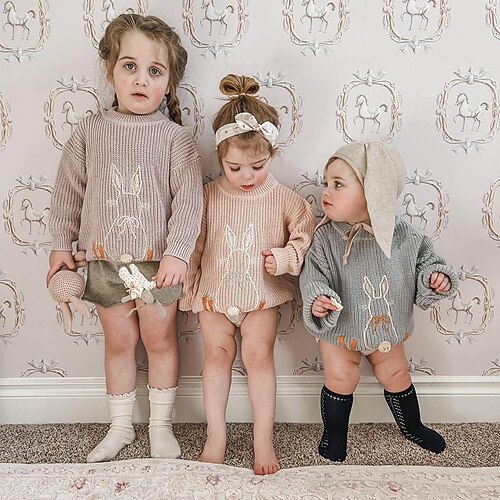 Kids Girls' Sweater Rabbit Daily Long Sleeve Active 3-6 Years Winter Blue Purple Pink
Kids Girls' Sweater Rabbit Daily Long Sleeve Active 3-6 Years Winter Blue Purple Pink