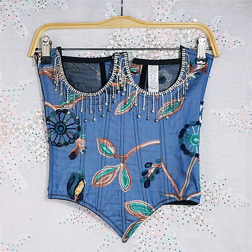 Corset Women's Corsets Prom Party & Evening Club Blue Cotton Sexy Overbust Corset Zipper Lace Up Backless Tummy Control Lace Flower Fall Winter
Corset Women's Corsets Prom Party & Evening Club Blue Cotton Sexy Overbust Corset Zipper Lace Up Backless Tummy Control Lace Flower Fall Winter