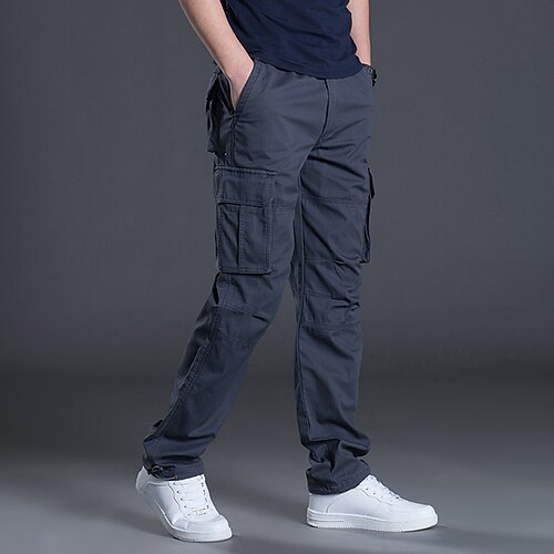 Men's Cargo Pants Trousers Work Pants Elastic Waist Multi Pocket Solid Color Comfort Breathable Casual Daily Streetwear 100% Cotton Sports Fashion ArmyGreen Black Micro-elastic / Elasticity
Men's Cargo Pants Trousers Work Pants Elastic Waist Multi Pocket Solid Color Comfort Breathable Casual Daily Streetwear 100% Cotton Sports Fashion ArmyGreen Black Micro-elastic / Elasticity