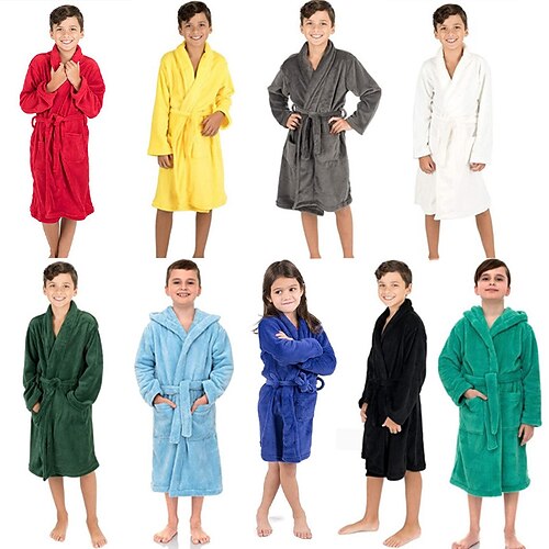 Kid's Kigurumi Pajamas Bathrobe Nightwear Ririchiyo Shirakiin Solid Color Onesie Pajamas Flannel Cosplay For Boys and Girls Carnival Animal Sleepwear Cartoon Festival / Holiday Costumes / Bath Robe
Kid's Kigurumi Pajamas Bathrobe Nightwear Ririchiyo Shirakiin Solid Color Onesie Pajamas Flannel Cosplay For Boys and Girls Carnival Animal Sleepwear Cartoon Festival / Holiday Costumes / Bath Robe