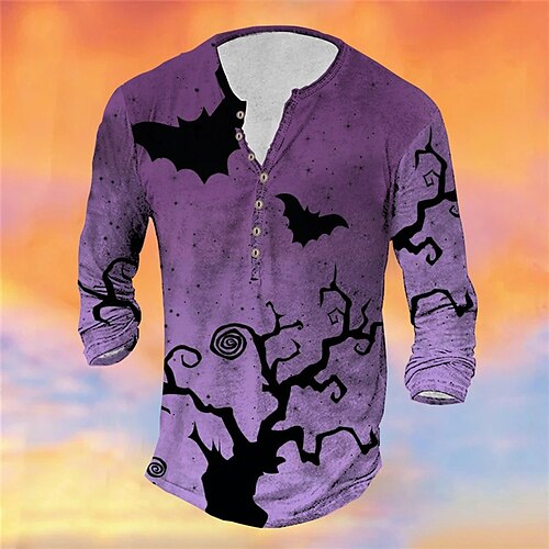 Men's T shirt Tee Henley Shirt Tee Graphic Cartoon Henley Purple 3D Print Plus Size Outdoor Halloween Long Sleeve Button-Down Print Clothing Apparel Basic Designer Classic Comfortable
Men's T shirt Tee Henley Shirt Tee Graphic Cartoon Henley Purple 3D Print Plus Size Outdoor Halloween Long Sleeve Button-Down Print Clothing Apparel Basic Designer Classic Comfortable