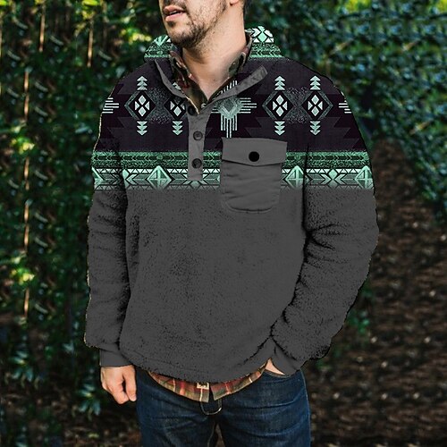 Men's Sweatshirt Pullover Green Blue Purple Yellow Standing Collar Geometric Graphic Prints Print Casual Daily Sports 3D Print Vintage Streetwear Designer Spring Fall Clothing Apparel Hoodies
Men's Sweatshirt Pullover Green Blue Purple Yellow Standing Collar Geometric Graphic Prints Print Casual Daily Sports 3D Print Vintage Streetwear Designer Spring Fall Clothing Apparel Hoodies