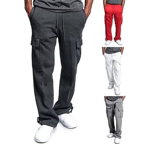 Men's Sweatpants Joggers Winter Pants Trousers Casual Pants Drawstring Elastic Waist Multi Pocket Solid Color Windproof Outdoor Full Length Casual Daily Fashion Streetwear Loose Fit Black Light Grey
Men's Sweatpants Joggers Winter Pants Trousers Casual Pants Drawstring Elastic Waist Multi Pocket Solid Color Windproof Outdoor Full Length Casual Daily Fashion Streetwear Loose Fit Black Light Grey