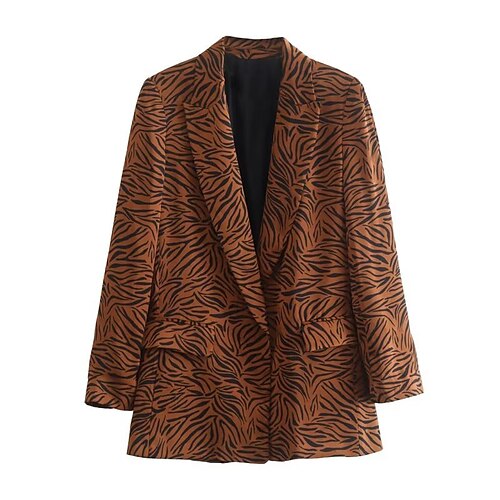 Women's Blazer Warm Breathable Outdoor Office Work Pocket Print Open Front Turndown OL Style Elegant Modern Zebra Print Regular Fit Outerwear Long Sleeve Winter Fall Yellow XS S M L
Women's Blazer Warm Breathable Outdoor Office Work Pocket Print Open Front Turndown OL Style Elegant Modern Zebra Print Regular Fit Outerwear Long Sleeve Winter Fall Yellow XS S M L