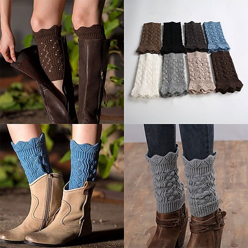 Per donna Polsini per stivali Interni Giornaliero Tinta unica A maglia Informale Stile boho / bohemien Tenere al caldo 1 paio
Per donna Polsini per stivali Interni Giornaliero Tinta unica A maglia Informale Stile boho / bohemien Tenere al caldo 1 paio