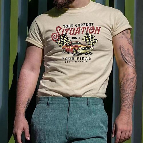 Men's T shirt Tee Letter Crew Neck Light Yellow Holiday Vacation Short Sleeve Print Clothing Apparel Lightweight Casual Comfortable / Summer / Spring / Summer
Men's T shirt Tee Letter Crew Neck Light Yellow Holiday Vacation Short Sleeve Print Clothing Apparel Lightweight Casual Comfortable / Summer / Spring / Summer