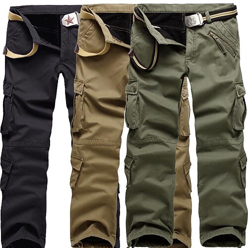 Men's Cargo Pants Trousers Parachute Pants Multi Pocket Solid Colored Full Length Casual Dusty Yellow Army Green
Men's Cargo Pants Trousers Parachute Pants Multi Pocket Solid Colored Full Length Casual Dusty Yellow Army Green