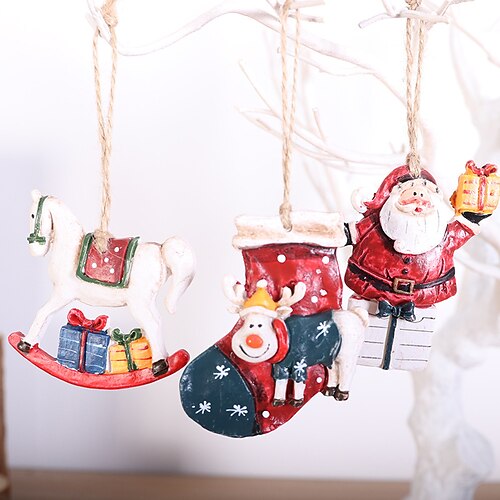 3Pcs Christmas Resin Pendant Christmas Decorative Christmas Tree Decorative Pendant Santa Claus Christmas Socks Pendant
3Pcs Christmas Resin Pendant Christmas Decorative Christmas Tree Decorative Pendant Santa Claus Christmas Socks Pendant