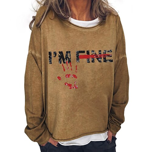 amazon wish aliexpress hot sale i'm fine handprint printed sweatshirt loose bat long sleeve top women
amazon wish aliexpress hot sale i'm fine handprint printed sweatshirt loose bat long sleeve top women