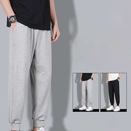 Men's Sweatpants Trousers Drawstring Elastic Waist Elastic Cuff Solid Color Comfort Breathable Casual Daily Streetwear Cotton Blend Sports Fashion 1 2 Micro-elastic
Men's Sweatpants Trousers Drawstring Elastic Waist Elastic Cuff Solid Color Comfort Breathable Casual Daily Streetwear Cotton Blend Sports Fashion 1 2 Micro-elastic
