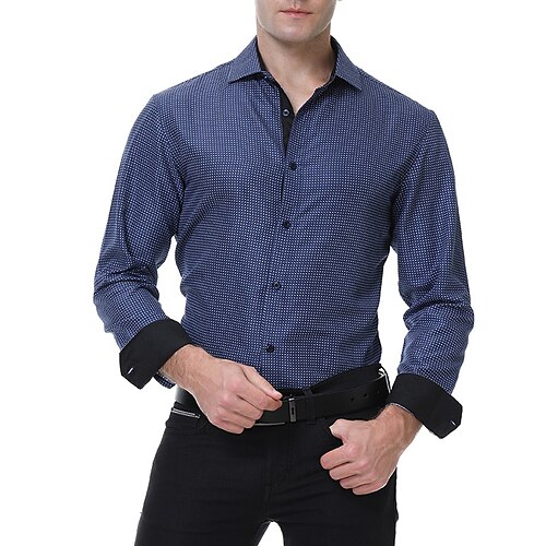 Men's Shirt Dress Shirt Polka Dot Tree Turndown Black / White Blue Wine Navy Blue White Work Daily Long Sleeve Button-Down Print Clothing Apparel Cotton Business Formal Comfortable / Fall / Spring
Men's Shirt Dress Shirt Polka Dot Tree Turndown Black / White Blue Wine Navy Blue White Work Daily Long Sleeve Button-Down Print Clothing Apparel Cotton Business Formal Comfortable / Fall / Spring