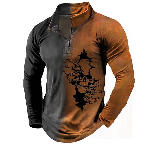 Men's Zip Up Sweatshirt Pullover Orange Half Zip Color Block Skull Graphic Prints Zipper Print Daily Sports 3D Print Basic Designer Casual Spring Fall Clothing Apparel Hoodies Sweatshirts Long
Men's Zip Up Sweatshirt Pullover Orange Half Zip Color Block Skull Graphic Prints Zipper Print Daily Sports 3D Print Basic Designer Casual Spring Fall Clothing Apparel Hoodies Sweatshirts Long