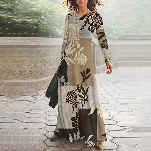 Mulheres Vestido casual Vestido Longo Vestido Maxi Verde Roxo Rosa Manga Longa Floral Imprimir Inverno Outono Gola Redonda Maduro Roupa de inverno Final de semana Vestido de outono 2022 S M L XL XXL
Mulheres Vestido casual Vestido Longo Vestido Maxi Verde Roxo Rosa Manga Longa Floral Imprimir Inverno Outono Gola Redonda Maduro Roupa de inverno Final de semana Vestido de outono 2022 S M L XL XXL