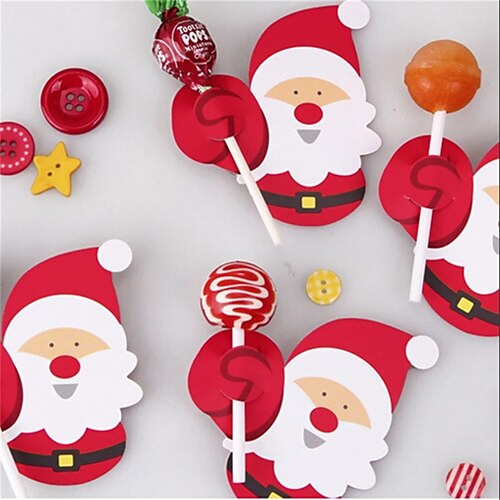 Cartoons Santa Claus Paper Lollipop Cards DIY Lollipop Gift Package Decor Christmas Decoration 2022 Navidad New Year
Cartoons Santa Claus Paper Lollipop Cards DIY Lollipop Gift Package Decor Christmas Decoration 2022 Navidad New Year