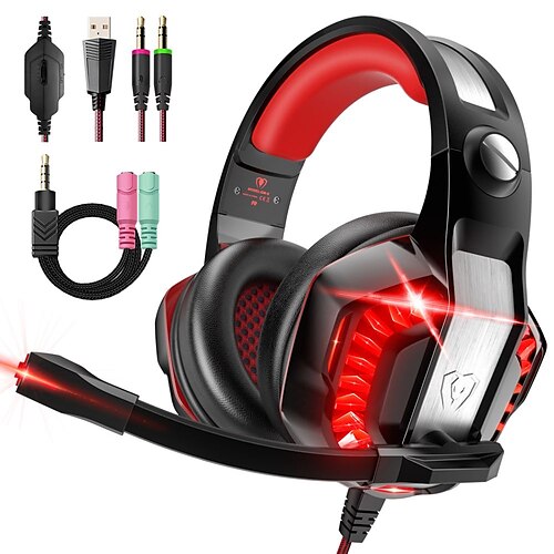 GM-2 Gaming Headset for Xbox One,PS4,PC,Laptop,Tablet with Mic,Pro Over Ear Headphones,Noise Canceling,USB Led Light,Stereo Bass Surround for Kids,Mac,Smartphones
GM-2 Gaming Headset for Xbox One,PS4,PC,Laptop,Tablet with Mic,Pro Over Ear Headphones,Noise Canceling,USB Led Light,Stereo Bass Surround for Kids,Mac,Smartphones
