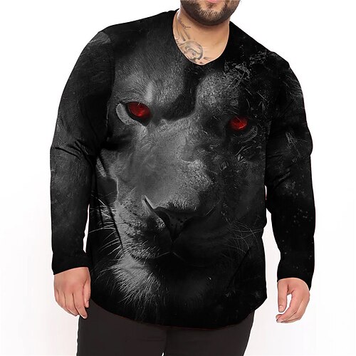 Homens Tamanho Grande Camiseta Grande e Alto Animal Gola Redonda Manga Longa Primavera Outono Esportes Designer Básico Respirável Ao ar livre Rua Blusas
Homens Tamanho Grande Camiseta Grande e Alto Animal Gola Redonda Manga Longa Primavera Outono Esportes Designer Básico Respirável Ao ar livre Rua Blusas