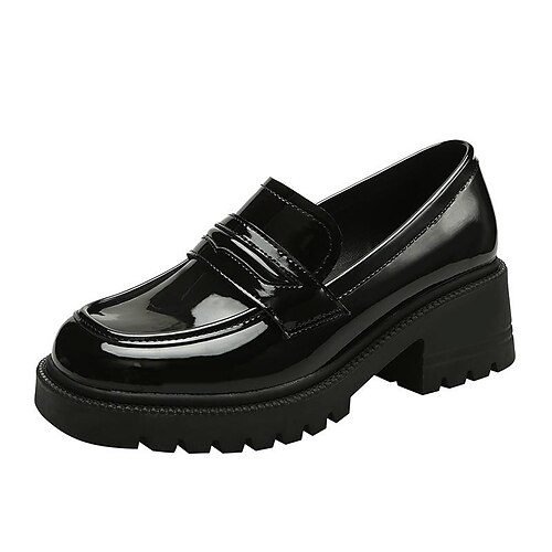 8029-2 autumn new thick sole plus fertilizer widening loafers round toe work shoes women's black large size small leather shoes women
8029-2 autumn new thick sole plus fertilizer widening loafers round toe work shoes women's black large size small leather shoes women