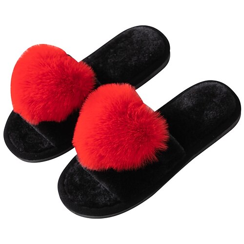 Women's Slippers Home Fuzzy Slippers Fluffy Slippers House Slippers Winter Flat Heel Open Toe Casual Elastic Fabric Loafer Solid Colored Rosy Pink Red Gray
Women's Slippers Home Fuzzy Slippers Fluffy Slippers House Slippers Winter Flat Heel Open Toe Casual Elastic Fabric Loafer Solid Colored Rosy Pink Red Gray