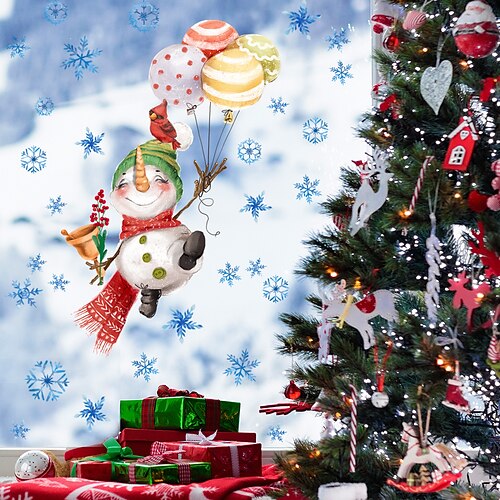 PVC Static Cling Christmas Snowflake Snowman Glass Film Window Privacy Sticker Home Bathroom Decortion / Window Film / Window Sticker / Door Sticker Wall Stickers for bedroom living room
PVC Static Cling Christmas Snowflake Snowman Glass Film Window Privacy Sticker Home Bathroom Decortion / Window Film / Window Sticker / Door Sticker Wall Stickers for bedroom living room