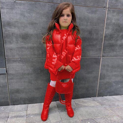 Toddler Girls' Down Coat Solid Color Cool Outdoor Cotton Coat Outerwear 3-7 Years Winter Green Orange Red
Toddler Girls' Down Coat Solid Color Cool Outdoor Cotton Coat Outerwear 3-7 Years Winter Green Orange Red