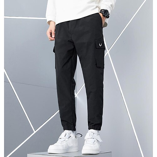 Men's Joggers Trousers Casual Pants Multi Pocket Solid Color Full Length Casual Daily Stylish Classic Black
Men's Joggers Trousers Casual Pants Multi Pocket Solid Color Full Length Casual Daily Stylish Classic Black