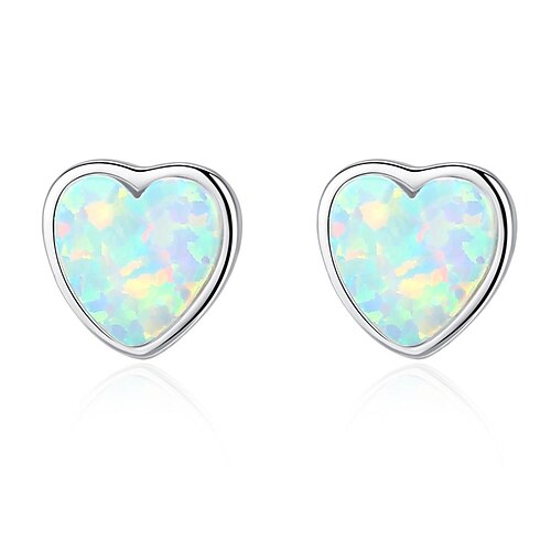 Dame Blå Grønn Hvit Opal Øredobber Fine smykker Klassisk Hjerte Enkel Søt S925 sterlingsølv øredobber Smykker Grønn / Blå / Hvit Til Bryllup Fest 1 par
Dame Blå Grønn Hvit Opal Øredobber Fine smykker Klassisk Hjerte Enkel Søt S925 sterlingsølv øredobber Smykker Grønn / Blå / Hvit Til Bryllup Fest 1 par