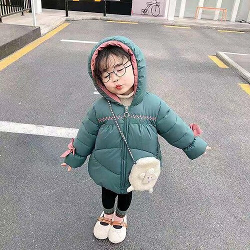 Kids Girls' Down Coat Outerwear Plain Long Sleeve Coat Daily Cotton Active Cute Green Pink Yellow Winter Fall 1-5 Years
Kids Girls' Down Coat Outerwear Plain Long Sleeve Coat Daily Cotton Active Cute Green Pink Yellow Winter Fall 1-5 Years
